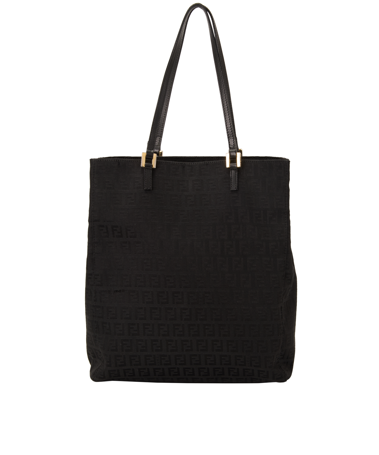 FF Zucca Tote, &pound;395, Handbags, Black, Fabric, Back view
